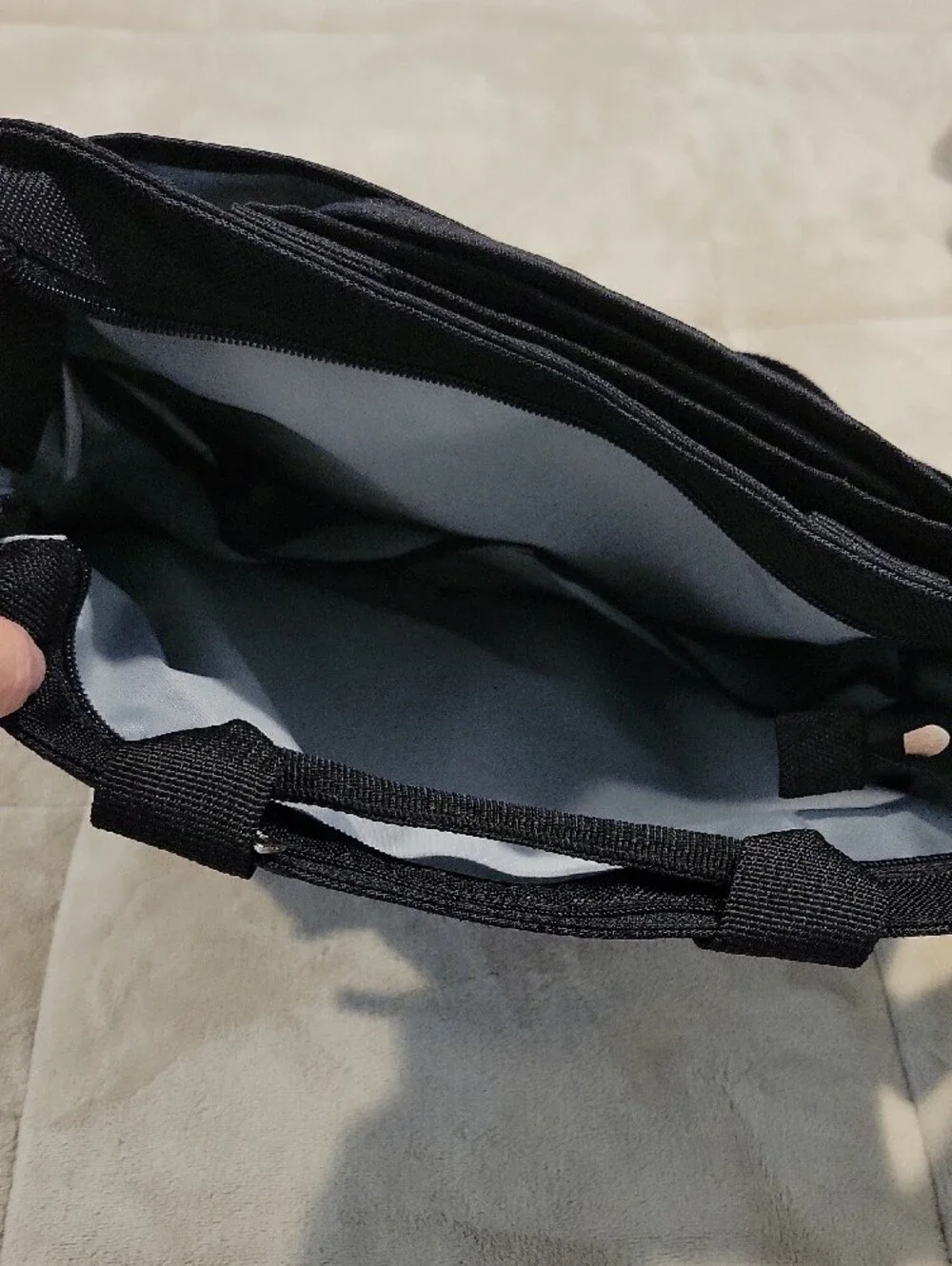 Skip Hop Black Stroller Organizer Tote Bag New